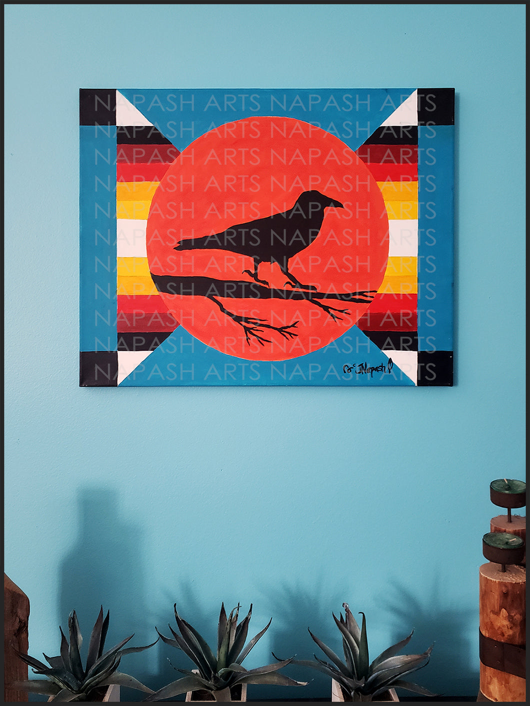 Chatty Crow Original Painting